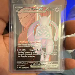 The Pokemon Company Pokemon TCG Team Rocket's Mewtwo ex 213/182 FA Holo EN 280HP - Image 1