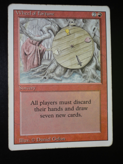 Wheel of Fortune Revised HP Heavily Played MTG Magic the Gathering - Image 1