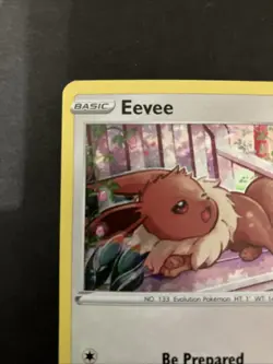 Pokemon TCG Eevee Sword & Shield SWSH175 Regular Holo Black Star Promo MP - Image 2
