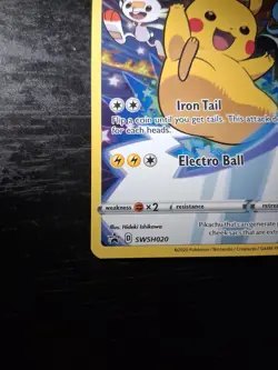 Pikachu SWSH020 SWSH: Sword & Shield Promo Cards Holo - Image 4