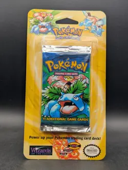 Unlimited Pokemon Base Set Blister Pack HEAVY Venusaur 1999 - Image 1