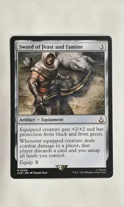 Magic: The Gathering Assassins Creed Non Foil Sword Of Feast And Famine Mythic - Image 1