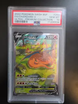 Pokemon TCG Charizard V SWSH260 Promo Ultra Premium Collection - PSA 10 GEM Mint - Image 1