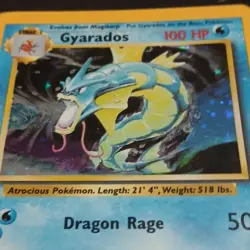 Gyarados 6/102 Base Set Holo Rare Pokemon TCG Card 100 HP English 1999 WOTC - Image 3