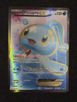 Pokemon TCG – Manaphy EX 116/122 – XY BREAKpoint – Full Art Ultra Rare – NM - Image 1