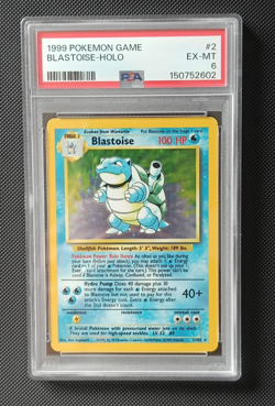 Pokemon TCG Blastoise 2/102 Base Set Holo Rare Card - EX-MT - PSA 6 New Cert - Image 1