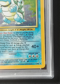 Pokemon TCG Blastoise 2/102 Base Set Holo Rare Card - EX-MT - PSA 6 New Cert - Image 5