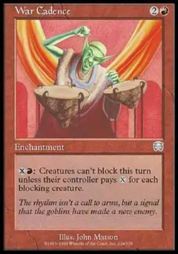 War Cadence - Medium Play MTG Mercadian Masques - Image 1