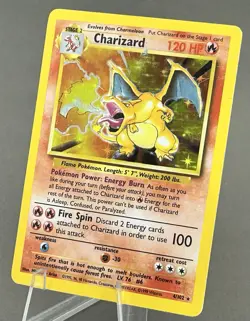 Pokemon TCG Unlimited Charizard 4/102 Base Set 1999 Ungraded HP Heavily Played - Image 2