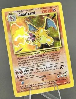 Pokemon TCG Unlimited Charizard 4/102 Base Set 1999 Ungraded HP Heavily Played - Image 3