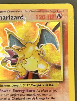 Pokemon TCG Unlimited Charizard 4/102 Base Set 1999 Ungraded HP Heavily Played - Image 5