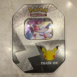 Pokemon TCG Celebrations Dark Sylveon V Tin Box Promo Booster English - Image 1