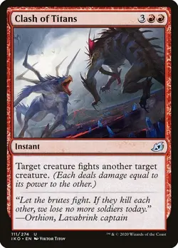 Clash of Titans 4x FOIL IKO MTG Ikoria Uncommon MINT red - Image 1