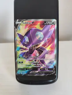 Pokemon TCG Sableye V 194/202 Sword & Shield Base Set | Full Are Rare Card NM/M - Image 1
