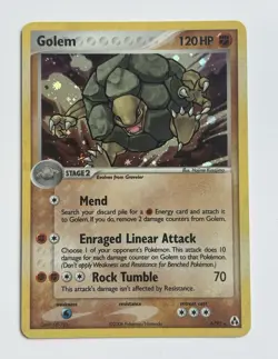 Pokemon TCG Golem 6/92 Legend Maker Holo Rare 2006 English Stage LP/NM - Image 1