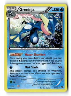 Pokemon Card Greninja LP XY Base Set Holo Rare 41/146 - Image 1