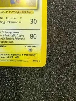Magneton 9/102 Base Set Holo Rare Pokemon Card WOTC LP/NM EXCELLENT - Image 4