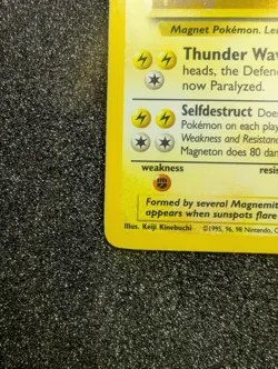 Magneton 9/102 Base Set Holo Rare Pokemon Card WOTC LP/NM EXCELLENT - Image 5