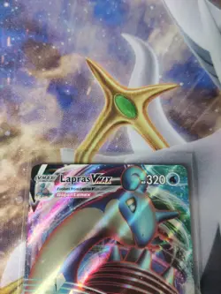 Pokemon Card Lapras VMAX 050/202 Ultra Rare Holo Sword & Shield Base Set NM - Image 2