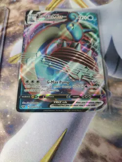 Pokemon Card Lapras VMAX 050/202 Ultra Rare Holo Sword & Shield Base Set NM - Image 4