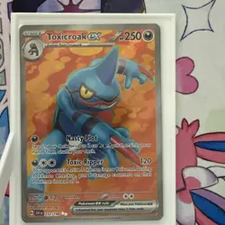 Pokemon TCG Toxicroak EX Scarlet & Violet Base Set 232/198 Holo Ultra Rare - Image 1