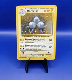 Magneton 9/102 Base Set Holo Rare Pokemon Card 1999 WOTC TCG Vintage Pokemon - Image 1