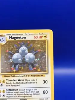 Magneton 9/102 Base Set Holo Rare Pokemon Card 1999 WOTC TCG Vintage Pokemon - Image 5