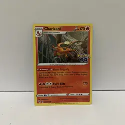 Pokemon TCG Cards Charizard 10/78 Pokemon Go Holo Rare LP - Image 1