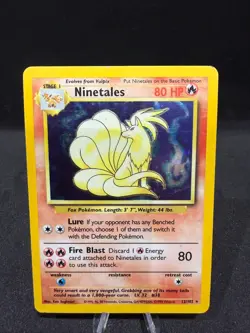 Pokemon TCG Ninetales 012/102 Base Set Holo MP! - Image 1