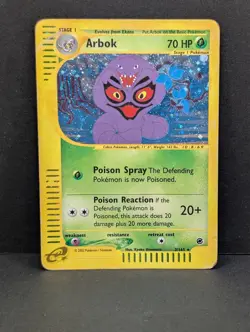 Arbok 003/165 Expedition Base Set Holo Rare Pokemon TCG Nintendo e-reader inked - Image 1