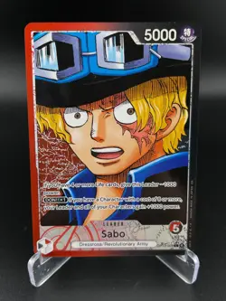 Sabo (004) (Alternate Art) OP13-004 Carrying On His Will One Piece Foil NM - Image 1