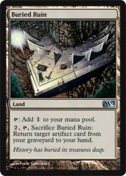 Buried Ruin - Light Play MTG Magic 2012 Core Set - Image 1