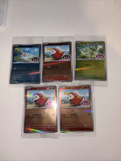 Pokemon TCG Chinese Gem Pack Promo Card Bundle X5 Sealed, Holo And Stamped Uk - Image 1