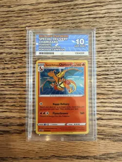 Pokemon TCG Special Delivery Charizard Promo Card SWSH075 ACE 10 GEM MINT💎 - Image 1