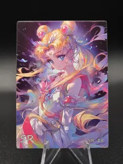 Sailor Moon Princess Serenity SR-28 Goddess Story Holo Foil Anime Waifu Card NM - Image 1