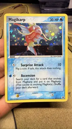 Pokemon TCG Magikarp Card 67/112 EX Fire Red Leaf Green Rarity Error MP - Image 1