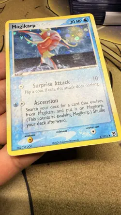 Pokemon TCG Magikarp Card 67/112 EX Fire Red Leaf Green Rarity Error MP - Image 4
