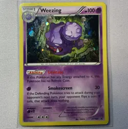 Pokemon TCG Weezing Holo Rare Black Star Promo Card XY163 LP/NM Condition - Image 1
