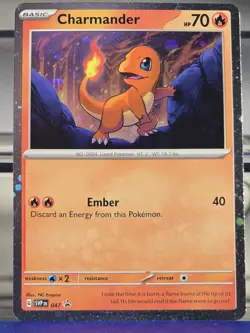 Charmander 047 Cosmos Holo - 151 Poster Collection Black Star Promo NM - Image 1