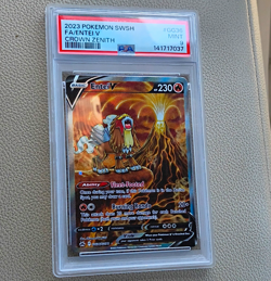 Entei V GG36/GG70 Crown Zenith Galarian Gallery Full Art Holo EN PSA 9 - Image 1