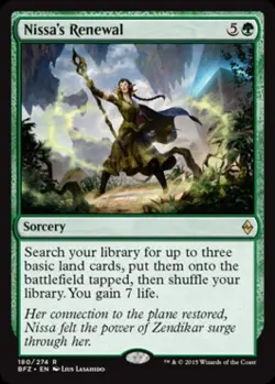 Nissa's Renewal - Light Play MTG Battle for Zendikar - Image 1