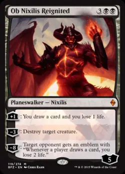 Ob Nixilis Reignited - Light Play MTG Battle for Zendikar - Image 1