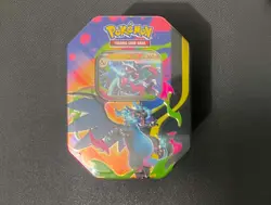 Pokemon Cards Mega Charizard X ex tin SEALED NEW 4x Booster Packs - Image 1