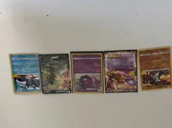 Pokemon Cards 5 Bundle Ultra Rare Mewtwo EX Gengar Holo Legendary Lot LP - Image 1