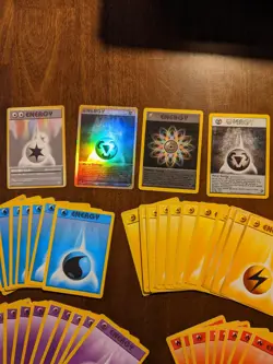 Lot of 66 Pokemon Energy Cards (Mostly 1999 Classic series, some Japanese) - Image 2
