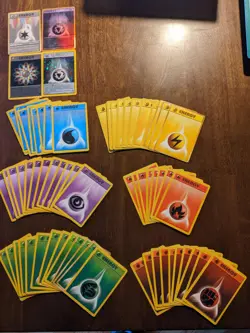 Lot of 66 Pokemon Energy Cards (Mostly 1999 Classic series, some Japanese) - Image 4