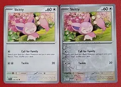 Skitty 130/162 - Regular & Reverse Holo - Temporal Forces - New - Pokemon Cards - Image 1