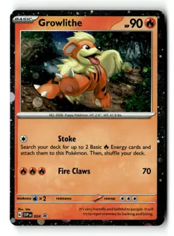 Pokemon Card Growlithe - Holo LP SV: Scarlet & Violet Promo Cards 024 - Image 1