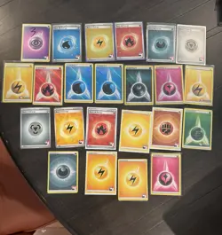 Pokemon Prize Pack Stamped and Holo Energy Cards. - Image 1