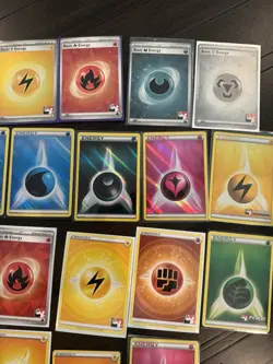 Pokemon Prize Pack Stamped and Holo Energy Cards. - Image 3